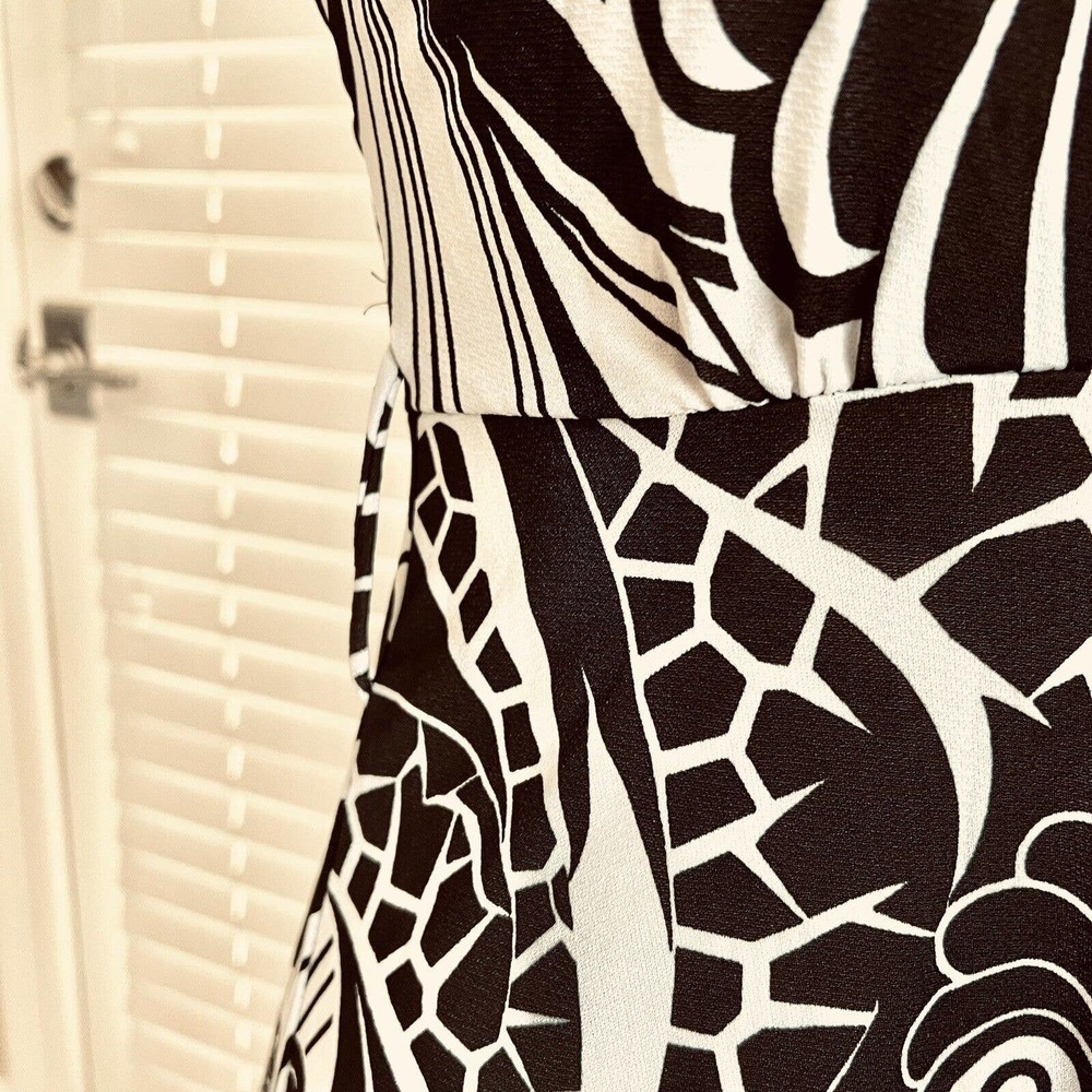 90’s Y2K Zoey Beth Juniors Maxi Dress Size Small Floral Sleeveless Black White - Picture 7 of 15